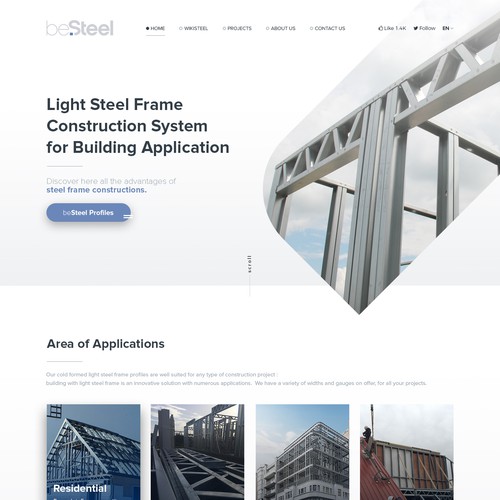 Steel design with the title 'Design concept for besteel'