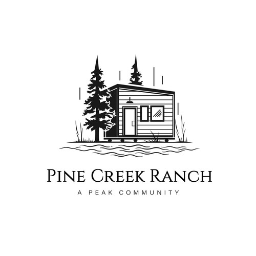 Evergreen logo with the title 'Pine Creek Ranch'