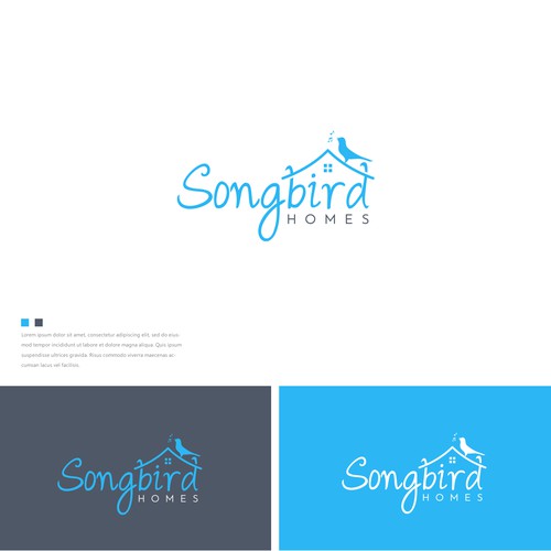 Song logo with the title 'Songbird Homes'