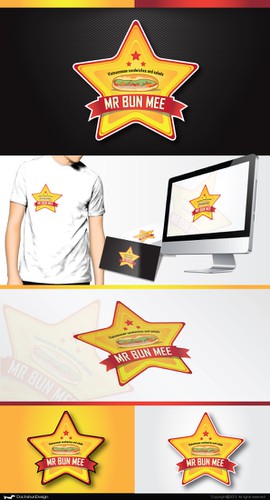 Star design with the title 'Star sandwiches and salads'