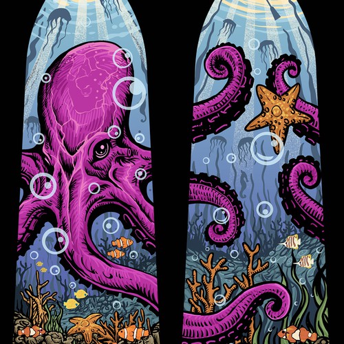 Octopus artwork with the title 'Octopus /kraken'