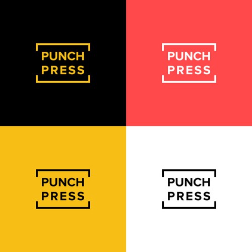 Punch design with the title 'Logo design for Punch Press Books'