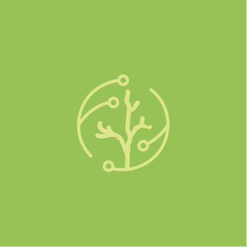 Coral design with the title 'CORAL - BLOCKCHAIN LOGO'