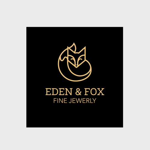 Feminine logo with the title 'Logo design for fine Jewelry'