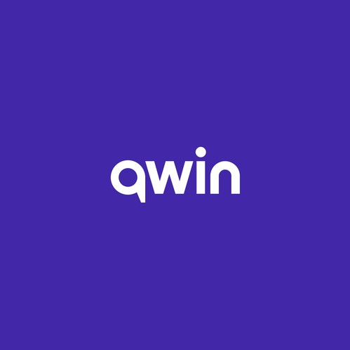 Artificial intelligence design with the title 'qwin | Brandmark'