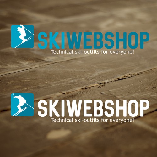 Dutch design with the title 'Logo for a ski webshop'
