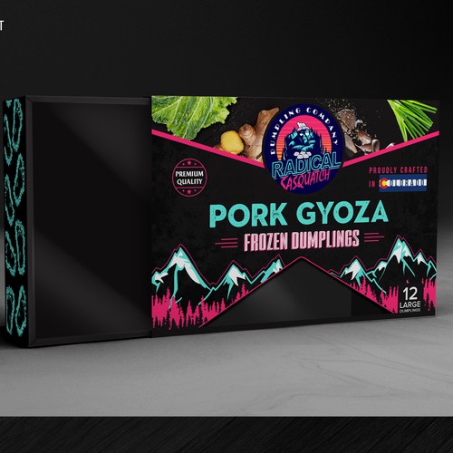 Kitchen packaging with the title 'package and Logo design'