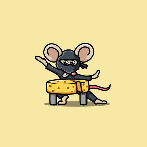 Ninja logo with the title 'Badass Ninja Mouse'