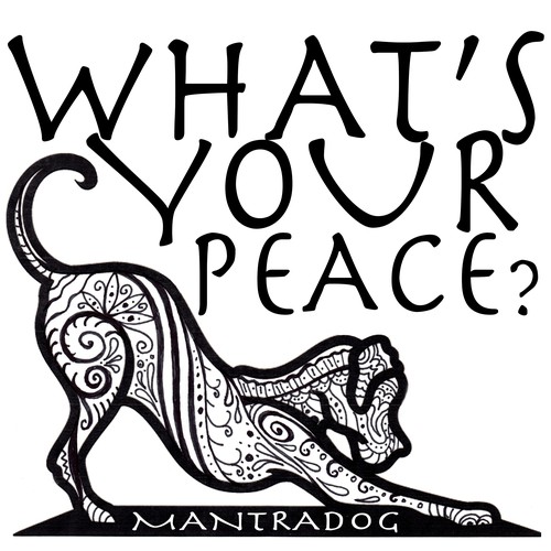 Slogan t-shirt with the title 'Mantradog T-Shirt design'