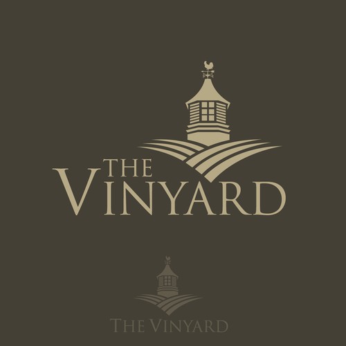 Winery logo with the title 'Creative signage for subdivision with a old winery appeal'