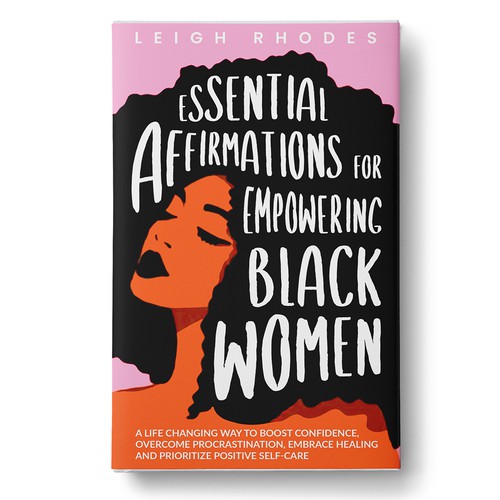 Pink book cover with the title 'Essential Affirmations For Empowering Black Women'