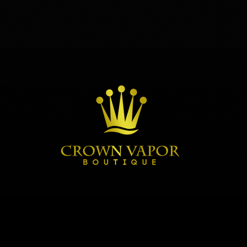 Vape logo with the title 'Crown Vapor'