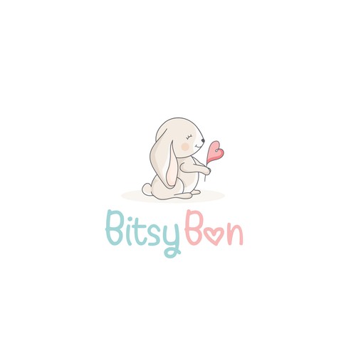 Rabbit design with the title 'BitsyBon'
