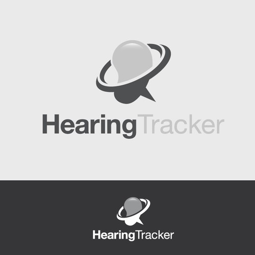 Hearing design with the title 'Logo proposal for Hearing Tracker'