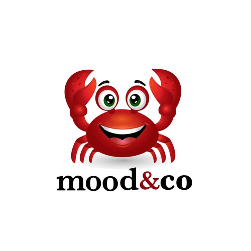 Crab logo with the title 'Crab logo for a biohacking beverage'