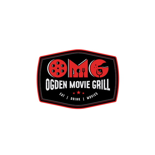 Theater logo with the title 'Ogden Movie Grill'