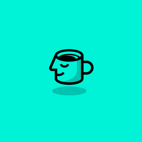 Cup brand with the title 'Playful Cup logo for mental health and calmness'