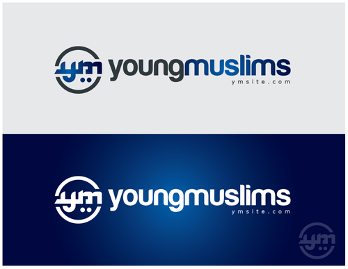 Arabic logo with the title 'Young Muslims (YM) National non-profit religous organization'