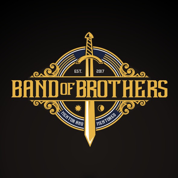 Coffee house logo with the title 'Band of Brothers Coffee House'