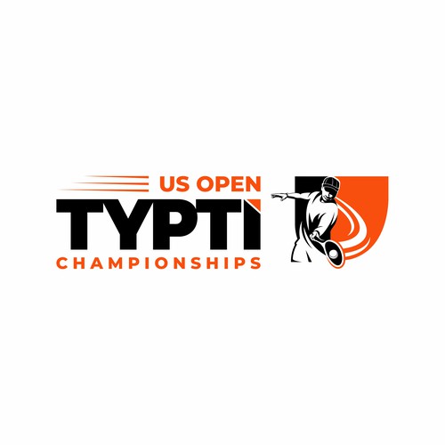 Tennis logo with the title 'Modern Sport Championship Logo for TYPTI'