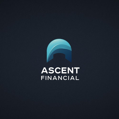 Bank design with the title 'Logo for Ascent Financial'
