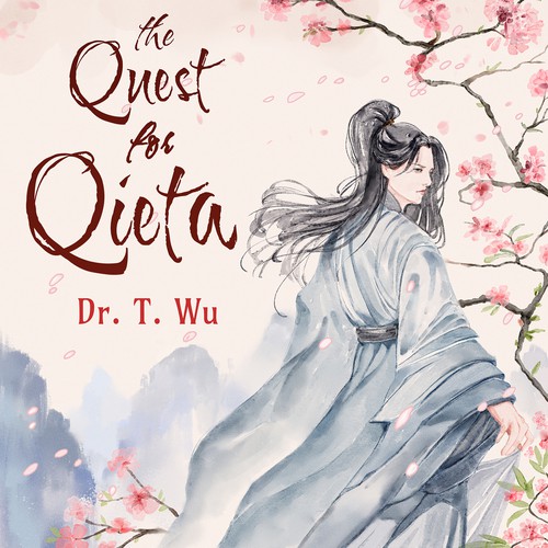 Watercolor book cover with the title 'Book cover'