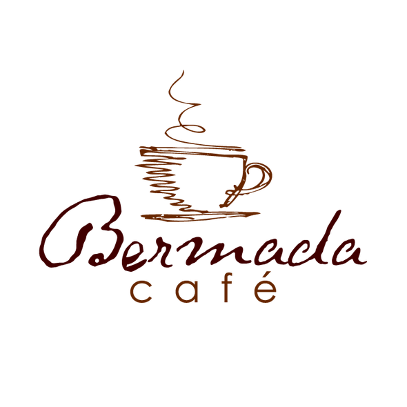 Coffee design with the title 'cafe' - coffee shop - sketchy minimal'