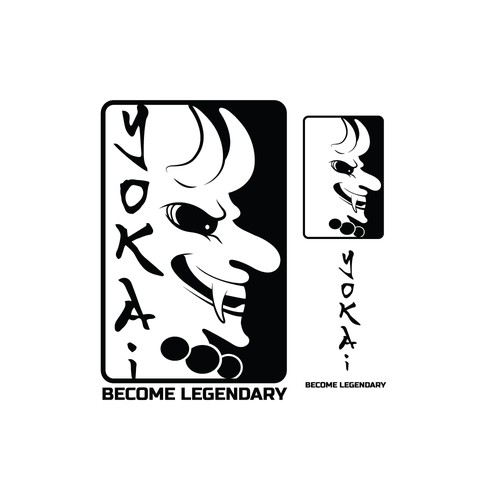 Embroidery design with the title 'YOKAI - Become Legendary : Sportswear'
