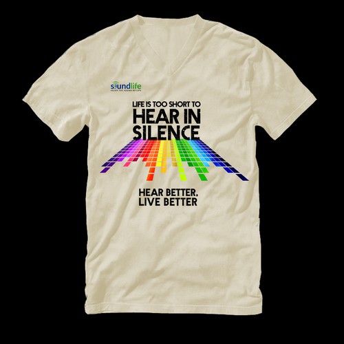 Medical t-shirt with the title 'T-shirt design for Soundlife “Hear in Silence”'