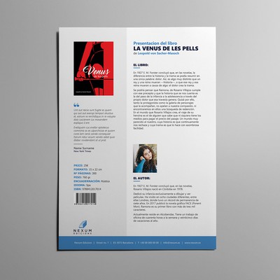 Word document to be used as a template of commercial info for every new book release