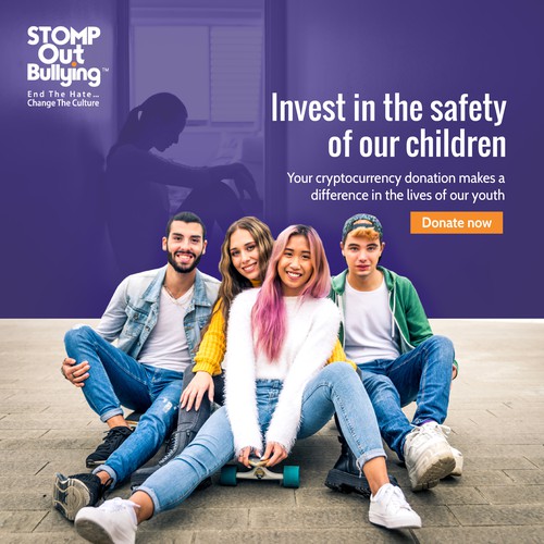 Cyber design with the title 'Facebook ad for Non profit organization'