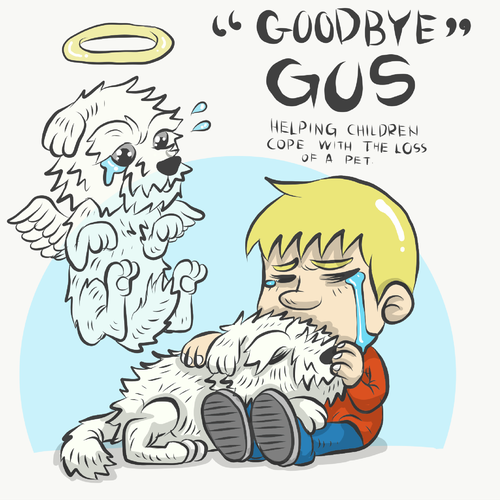 Pet illustration with the title 'An Illustration for Children's Book'