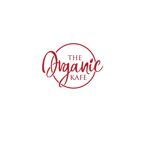 Hemp oil logo with the title 'The OrganicCafe'