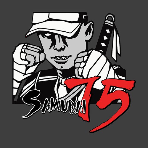 Urban t-shirt with the title 'Samurai 75'