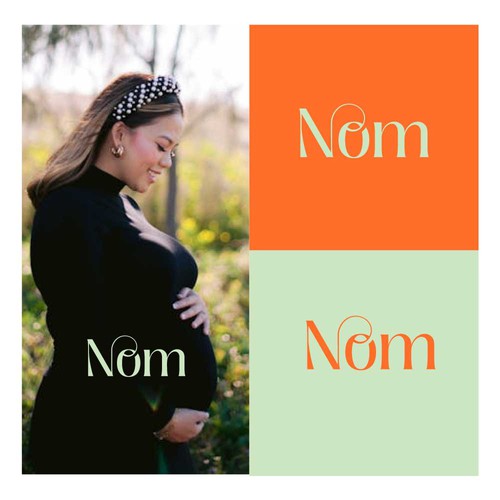 Comfort logo with the title 'Playful feminine logo concept for Nom'