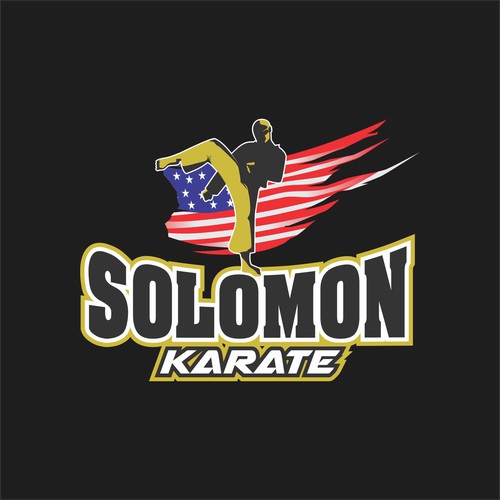 Karate logo with the title 'solomon karate'