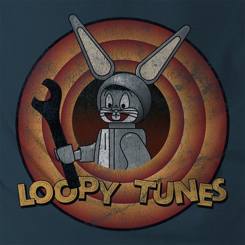 Distressed t-shirt with the title 'Shirt Design'