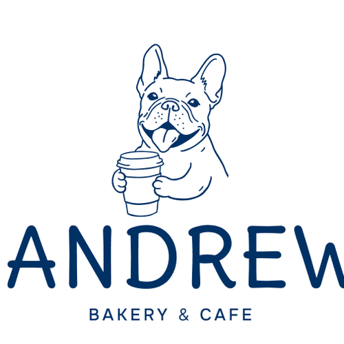 French bulldog design with the title 'French Bulldog Logo Design'