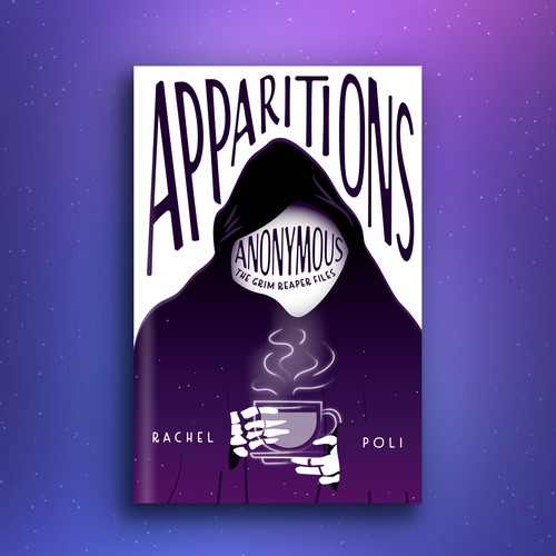 Reaper design with the title 'Fiction Book Cover Starring the Grim Reaper'