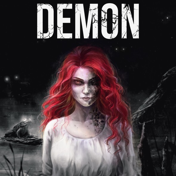 Frog design with the title '  The Frog Demon'