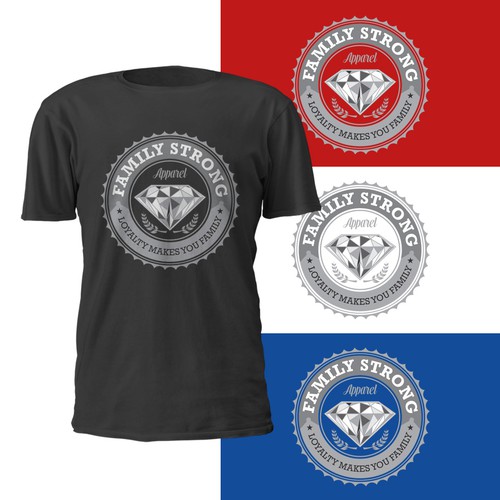 Strong t-shirt with the title 'Family Strong Apparel'