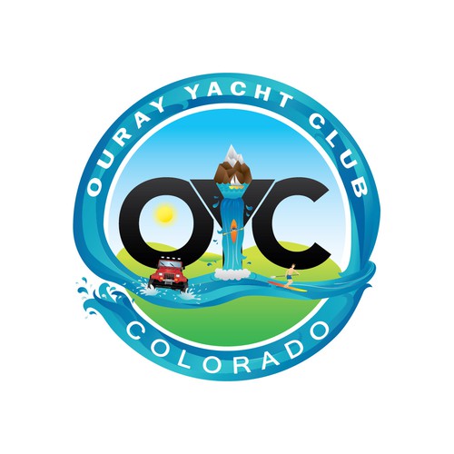 Yacht club logo with the title 'Logo for yacht club.'