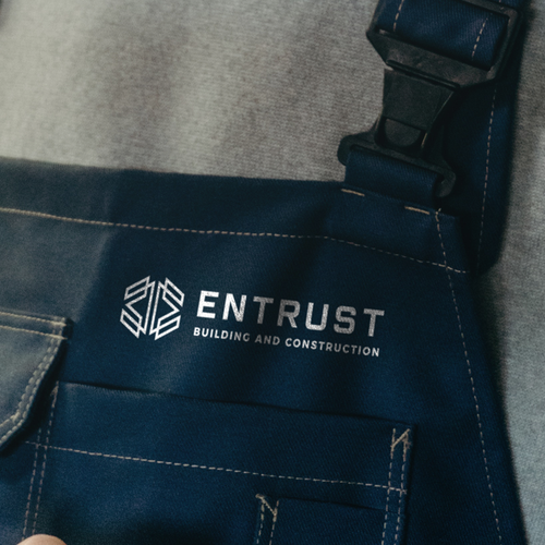 Contractor logo with the title 'Logo design for Entrust Building and Construction'