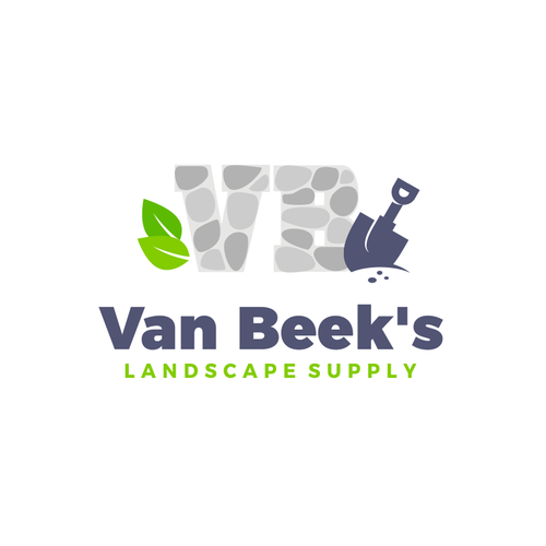 Garden design with the title 'Van Beeks'