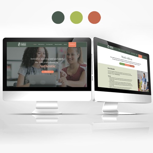 Education website with the title 'Eight Great Years'