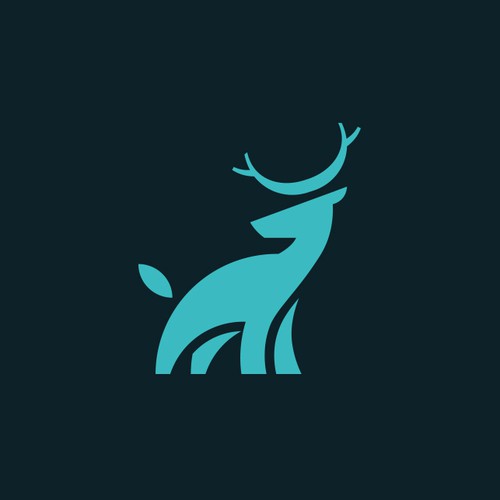 Elk logo with the title 'Deer logo with elegant stance'