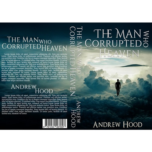 Heaven design with the title 'The Man who Corrupted Heaven'