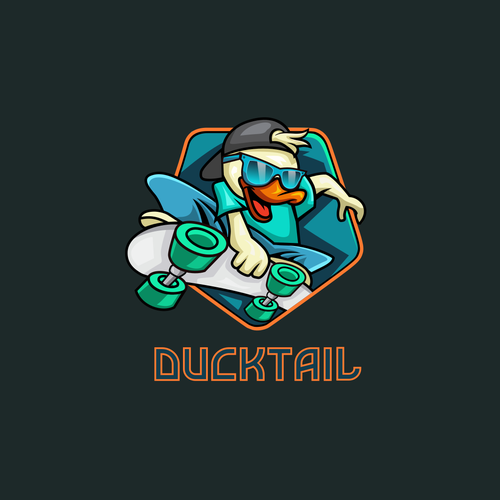 Artist logo with the title 'Duck'