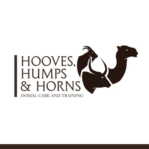 Bull logo with the title 'Animal care and training logo'