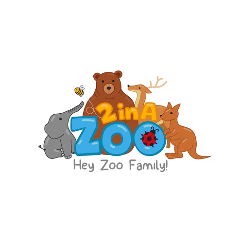 Zoo logo with the title 'Logo Concept for 2 in a Zoo'